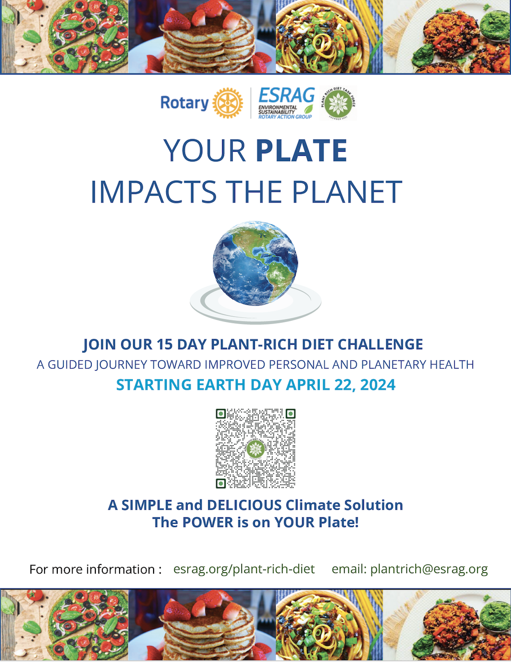 Plant-Rich Diet Challenge flyer.
