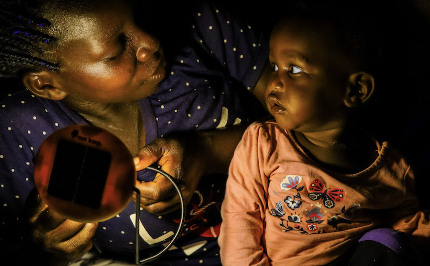 Solar light in Uganda