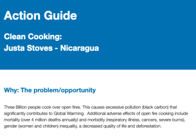 Clean Cooking: Justa Stoves – Nicaragua