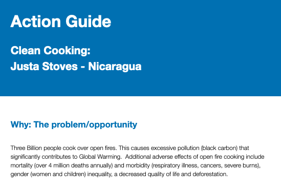 Clean Cooking: Justa Stoves – Nicaragua