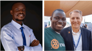Pictures of 3 leaders in Rotary International