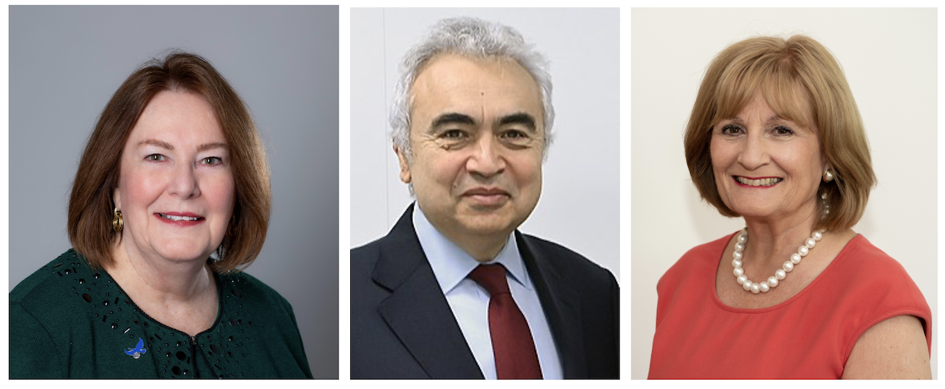 Headshots of people who will be part of the event: Global Energy Transition - The Climate Landscape and Momentum of the Clean Energy