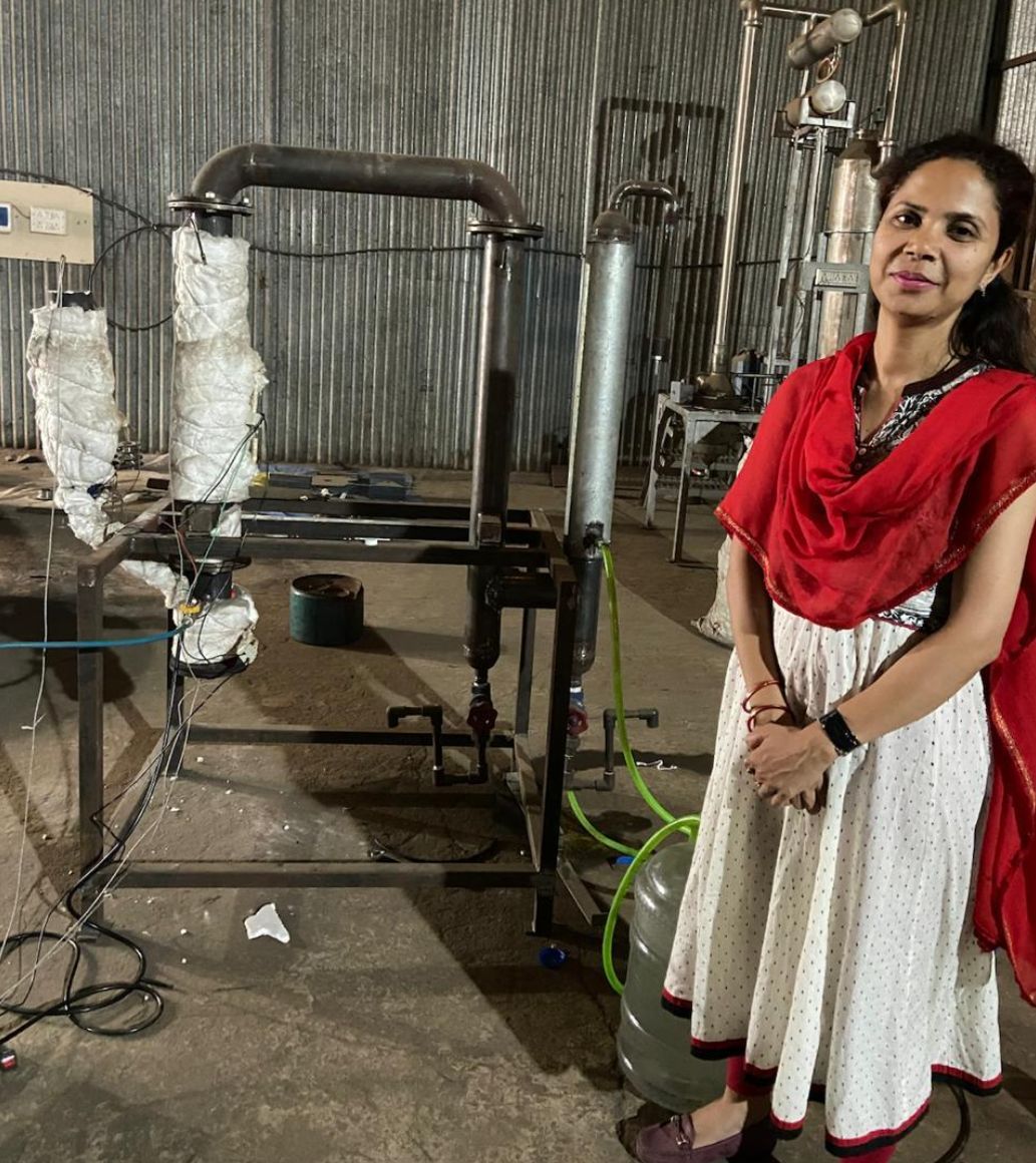 Mrs.Trupti Ghugare at the factory