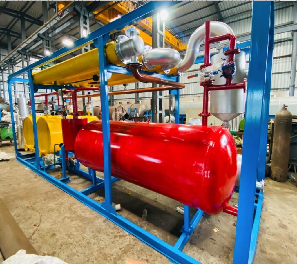 Machinery used to convert waste plastic to oil 