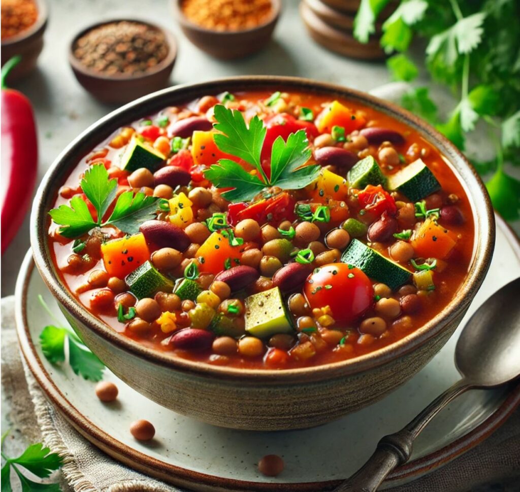 Plant-Based Recipe: Lentil and Veggie Chili